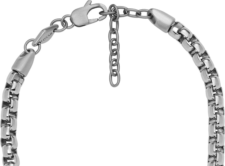 FOSSIL Mens Necklaces, Gold, Silver, Total Length: 45.72 cm mit 5.6 cm