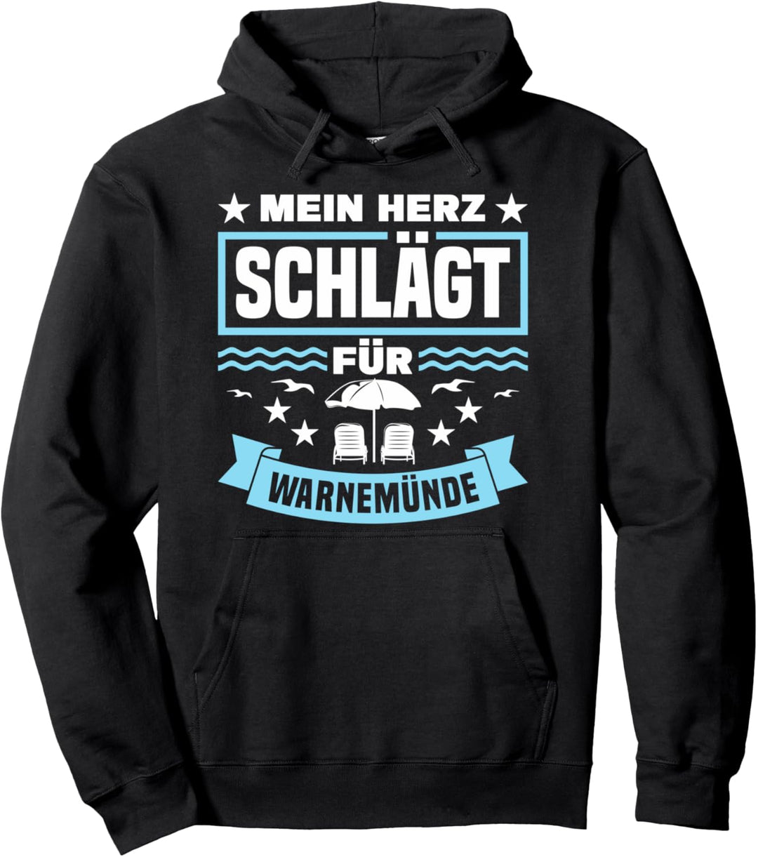 Mein Herz Schlägt Für Warnemünde Ostseeküste Ostsee Pullover Hoodie