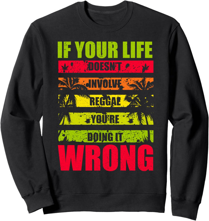 Reggae Dancehall Musik - Rasta Rastafari Reggae Sweatshirt