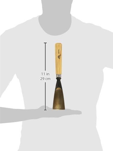 STUBAI Stemmeisen Stechbeitel Serie 52 - Form 6 | Gerades Hohleisen - 50 mm, mit Holzgriff, für Figu