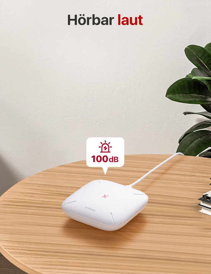 X-Sense Smart Home-Basisstation – Kompaktes Design, erfordert 2,4-GHz-WLAN, mit 2-in-1-Taste für Stu