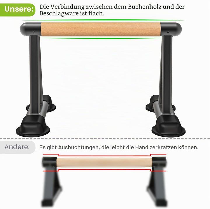 Dolibest Liegestützgriff, Calisthenics Parallettes Push up Griffe Fitness Handstand Boden rutschfest