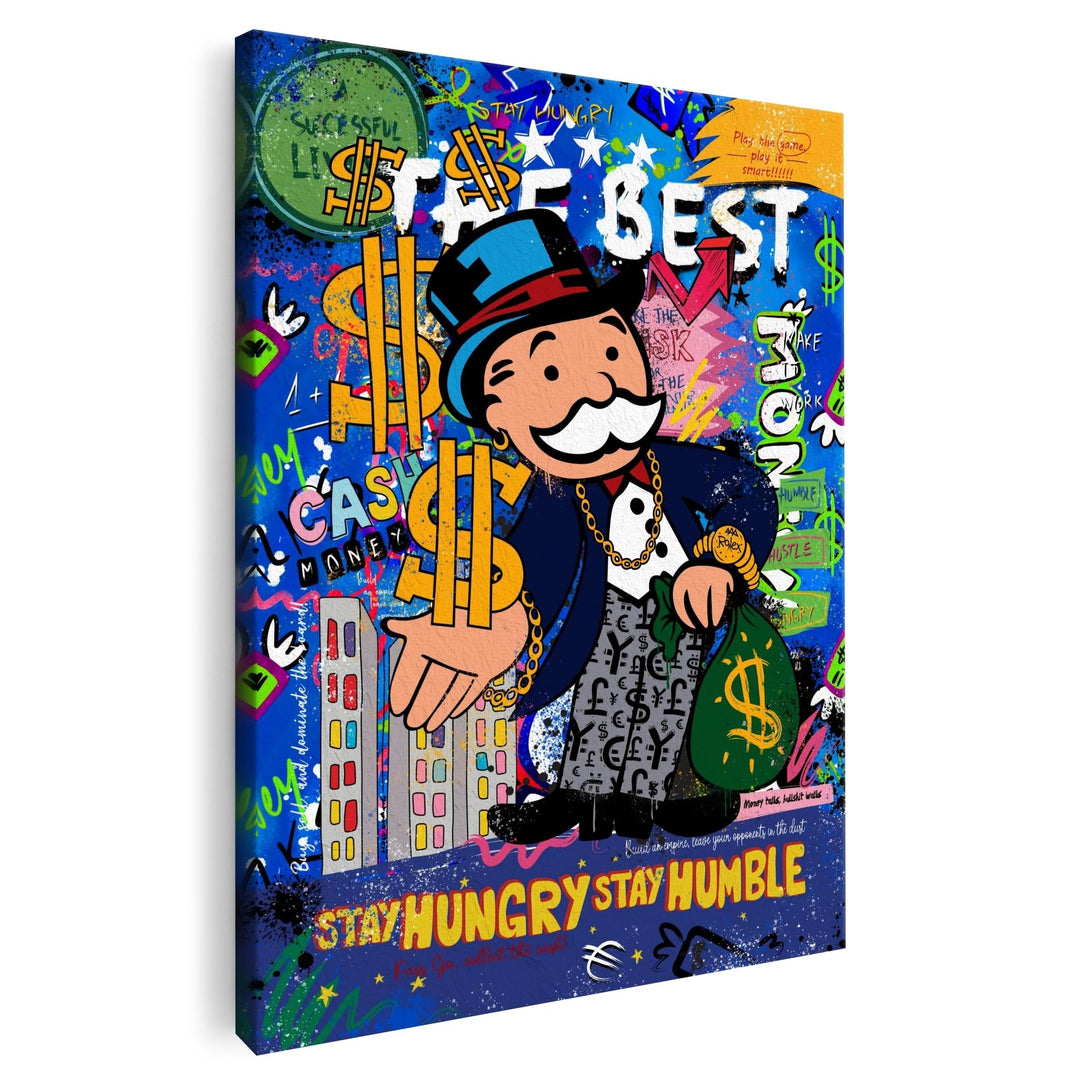 Artmazing | Pop Art Bild bunt | Mr. Monopoly Bild | Pop Art Leinwand | S-Art Bilder | Pop Art Bilder