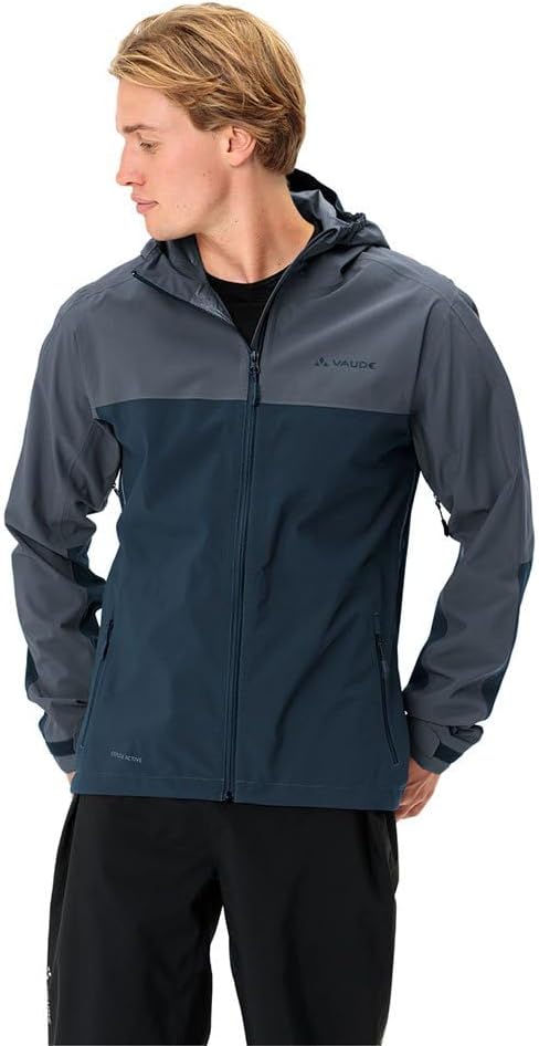VAUDE Men's Moab Rain Jacket - Regenjacke Herren S heron, S heron