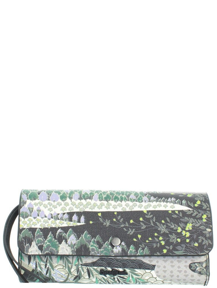 DESIGUAL GELDBÖRSE DAMEN MONE EXPLORER REVERSIBLE 18WAYP54 uni olivgrün