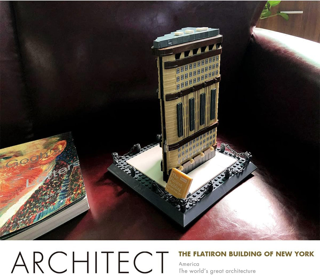 Wange Flatiron Building New York Architektur-Modell, zur Montage mit Bausteinen Flatiron Gebäude - N
