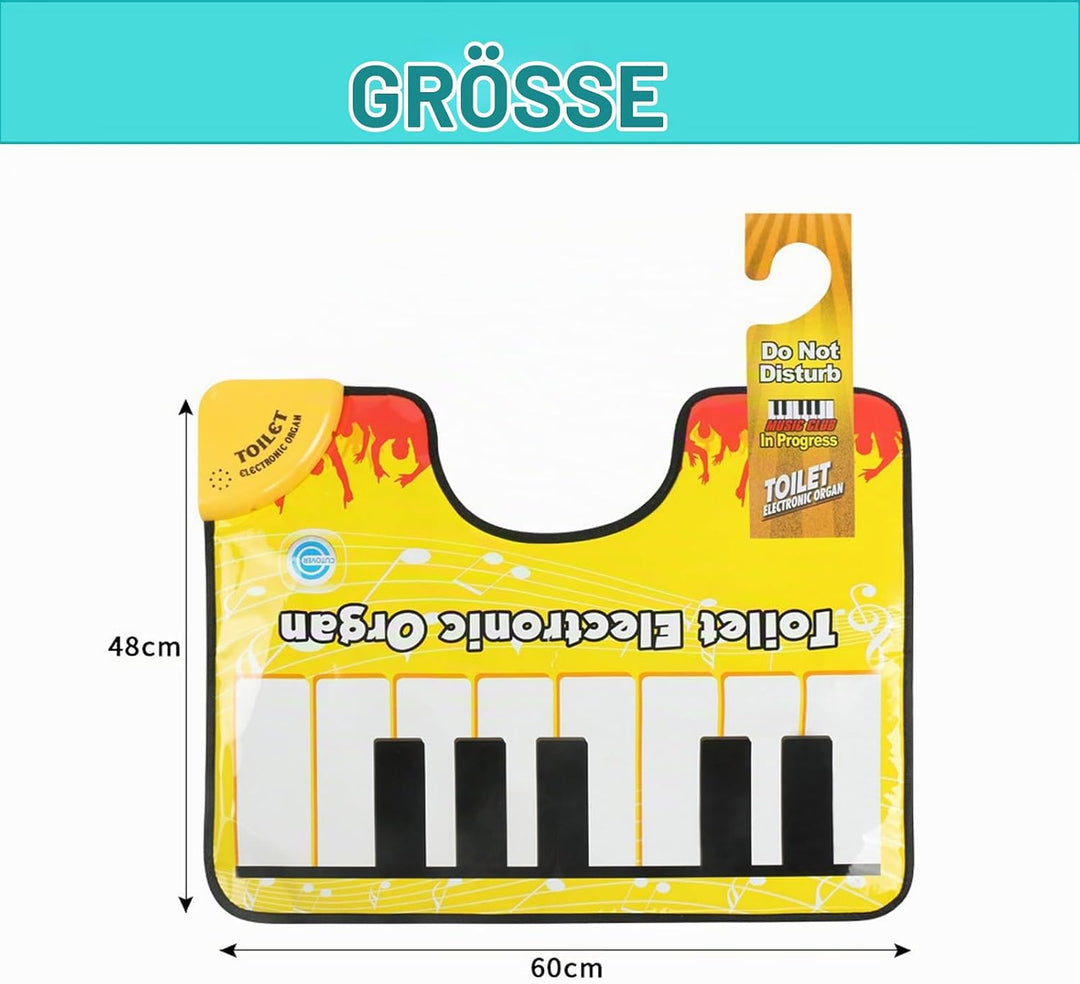 Toiletten Piano Matte, Toiletten Klavier Bodenmatte - Klavier Bodenmatte Mit Klavierklang, Toilet El
