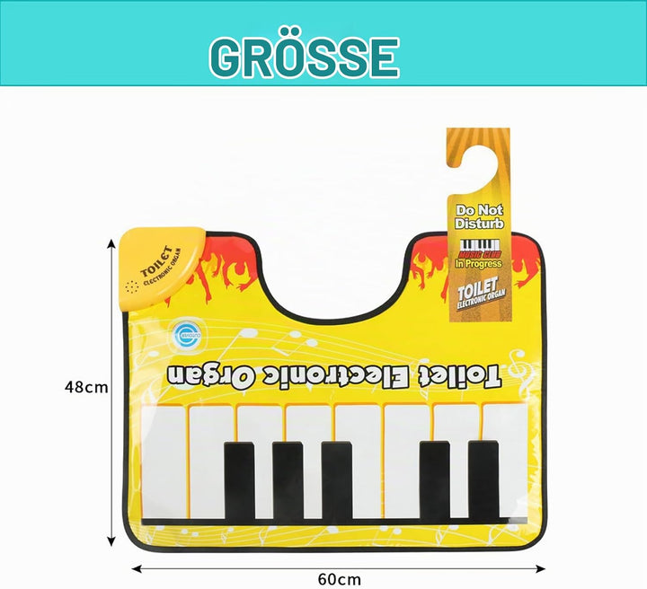 Toiletten Piano Matte, Toiletten Klavier Bodenmatte - Klavier Bodenmatte Mit Klavierklang, Toilet El