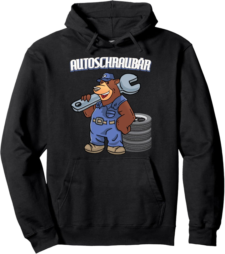 Autoschraubär KFZ Mechaniker Meister Bär Motorsport Tuner Pullover Hoodie