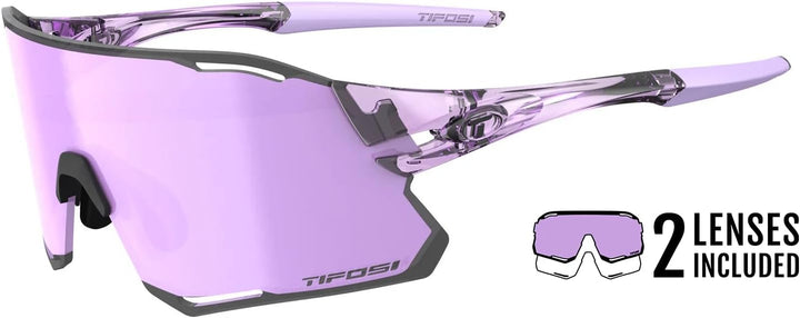 Tifosi Unisex Rail Race Sonnenbrille, Kristallviolett (Hellviolett/Transparent)
