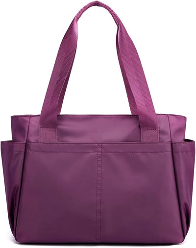 PORRASSO Schultertasche Nylon Handtasche Damen Hobotasche Tote Shopper Henkeltasche für Schule Reise