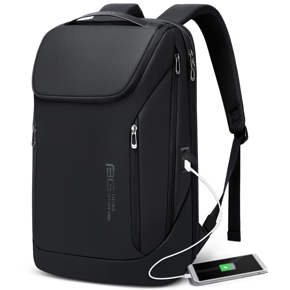 BANGE Business-Smart-Rucksack, wasserdicht, 39,6 cm (15,6 Zoll), Laptop-Rucksack mit USB-Ladeanschlu