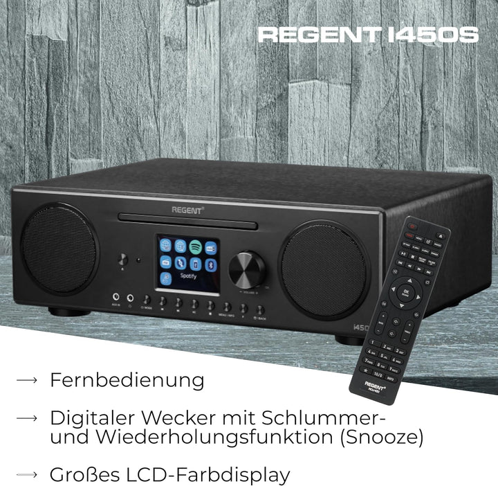 Ferguson Regent i450s CD-Player Internetradio mit Netzwerkfunktion, Spotify Connect, AUX, USB, Bluet