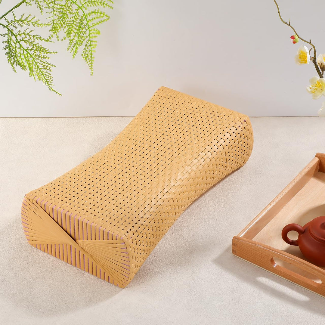 iplusmile Simuliertes Rattan Saunakissen Ergonomisches Nackenstützkissen Für Sauna Dampfbad Wellness
