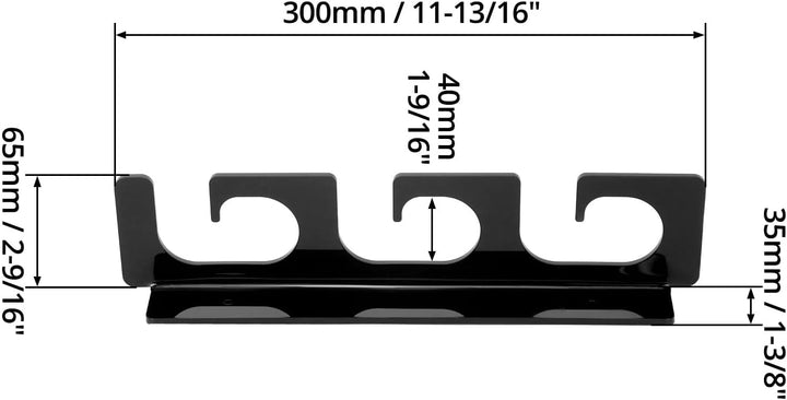 QWORK® 2 Stück Angelrutenhalter zur Aufnahme von 6 Ruten, Deckenmontage oder Wandmontage, Passend fü