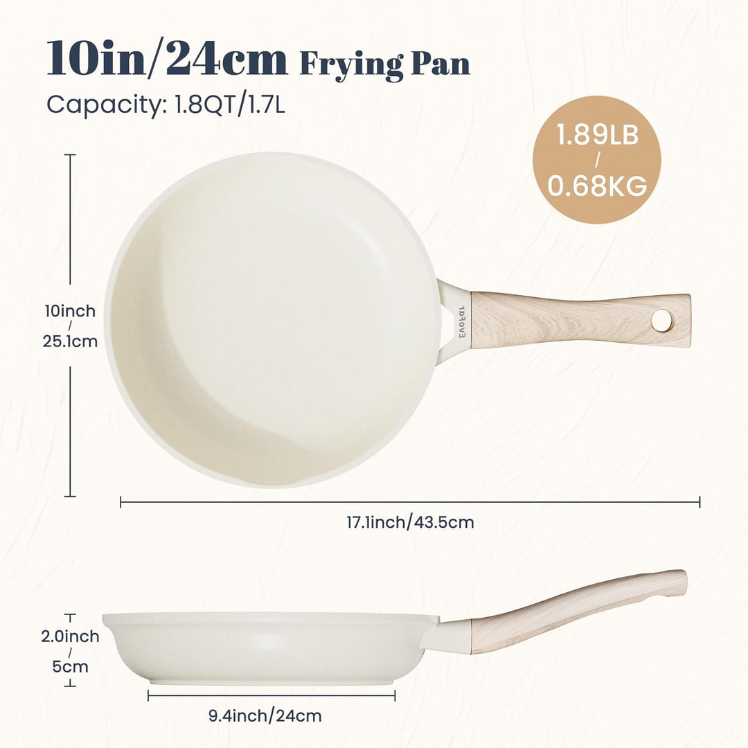 Keramik Pfanne 24cm Antihaft Beschichtet, Bratpfanne Induktion, Omelette Pfanne, Cooking Frying Pan,