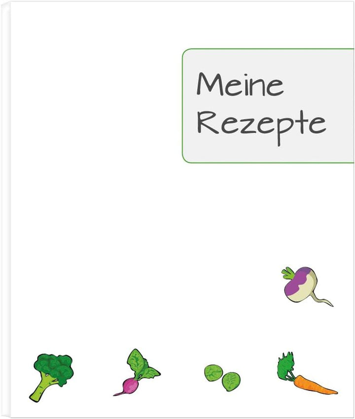 PRICARO Rezeptordner mit Rezeptblock "Querbeet", A4