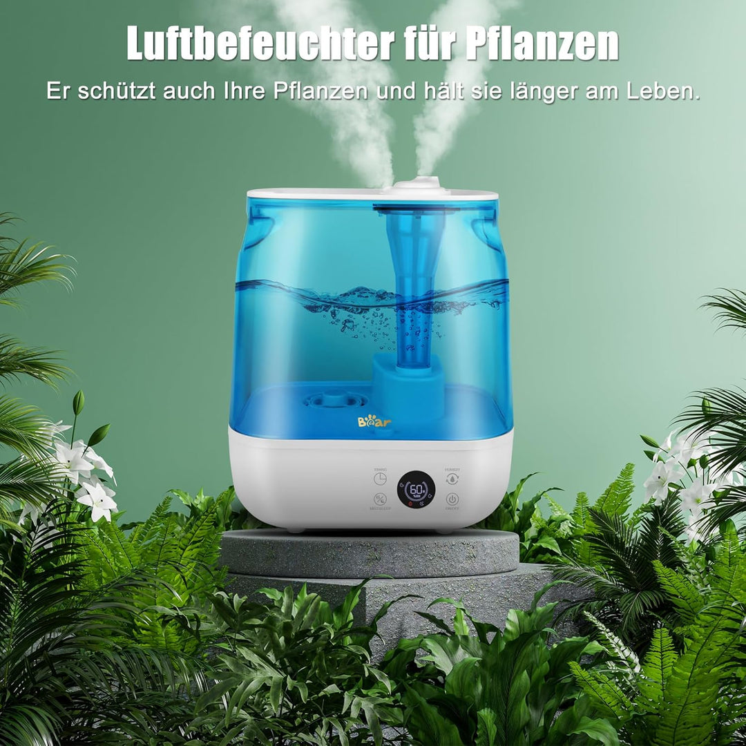 Bear 2024 Luftbefeuchter 6L Top Fill Luftbefeuchter, Timer, Schlafmodus, Konstante Luftfeuchtigkeit,