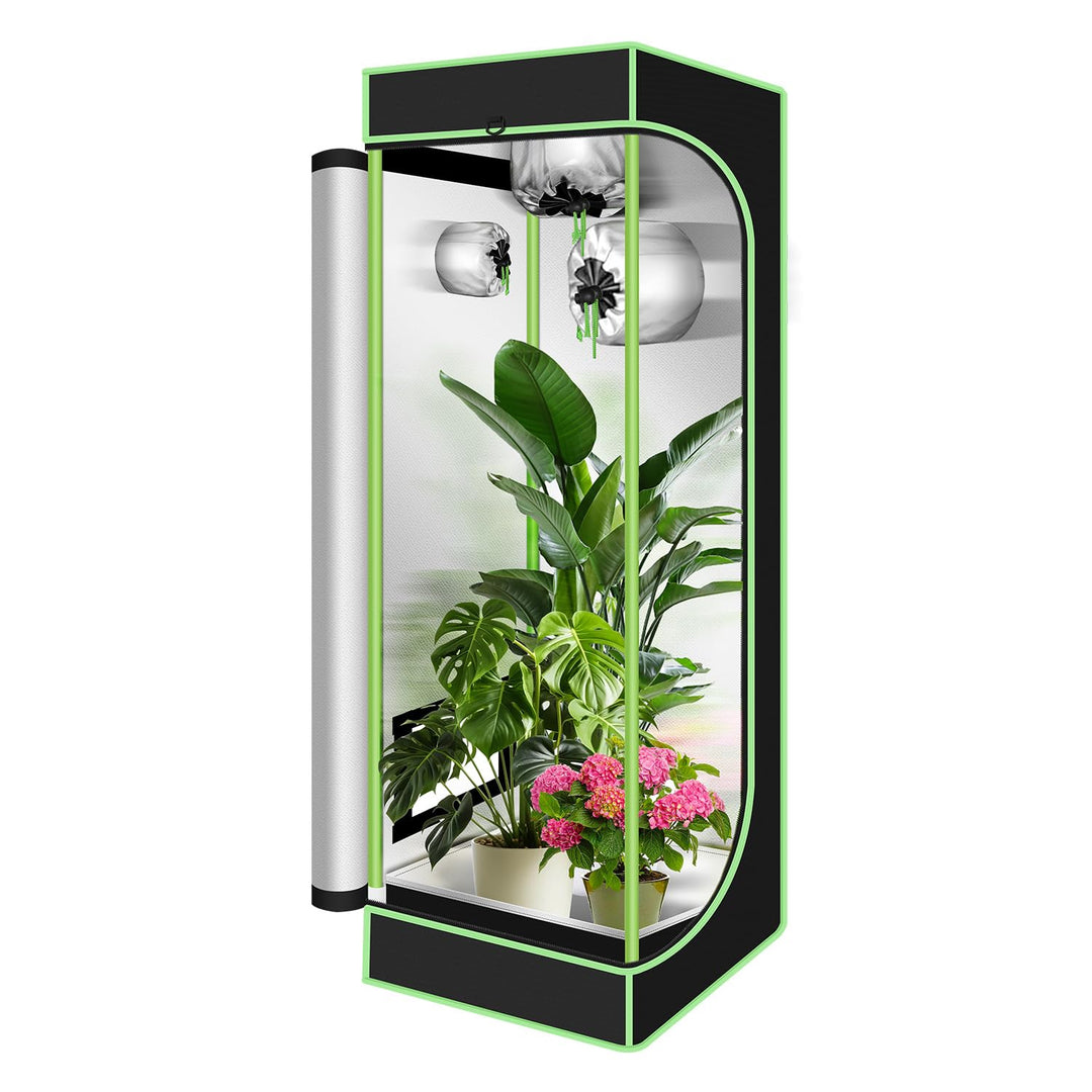 Sonnewelt Growzelt, 600D Oxford Growbox, 40x40x120 cm Grow Tent, Lichtdicht und Wasserdicht Growschr