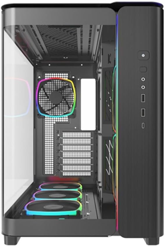 MONTECH, King 95 PRO Dual-Chamber ATX Mid-Tower PC-Gaming-Gehäuse, hoher Luftstrom, werkzeuglose Pan