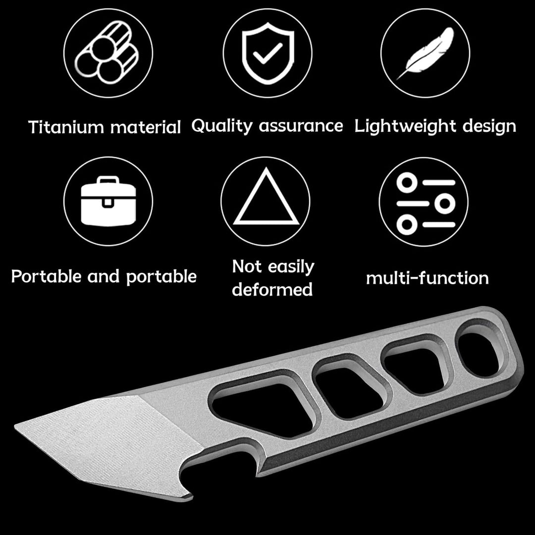 YHZNAGEM Titan EDC Pry Bar, Multitool Hebelstange, Titan Flaschenöffner, Brecheisen-Multitool, EDC G