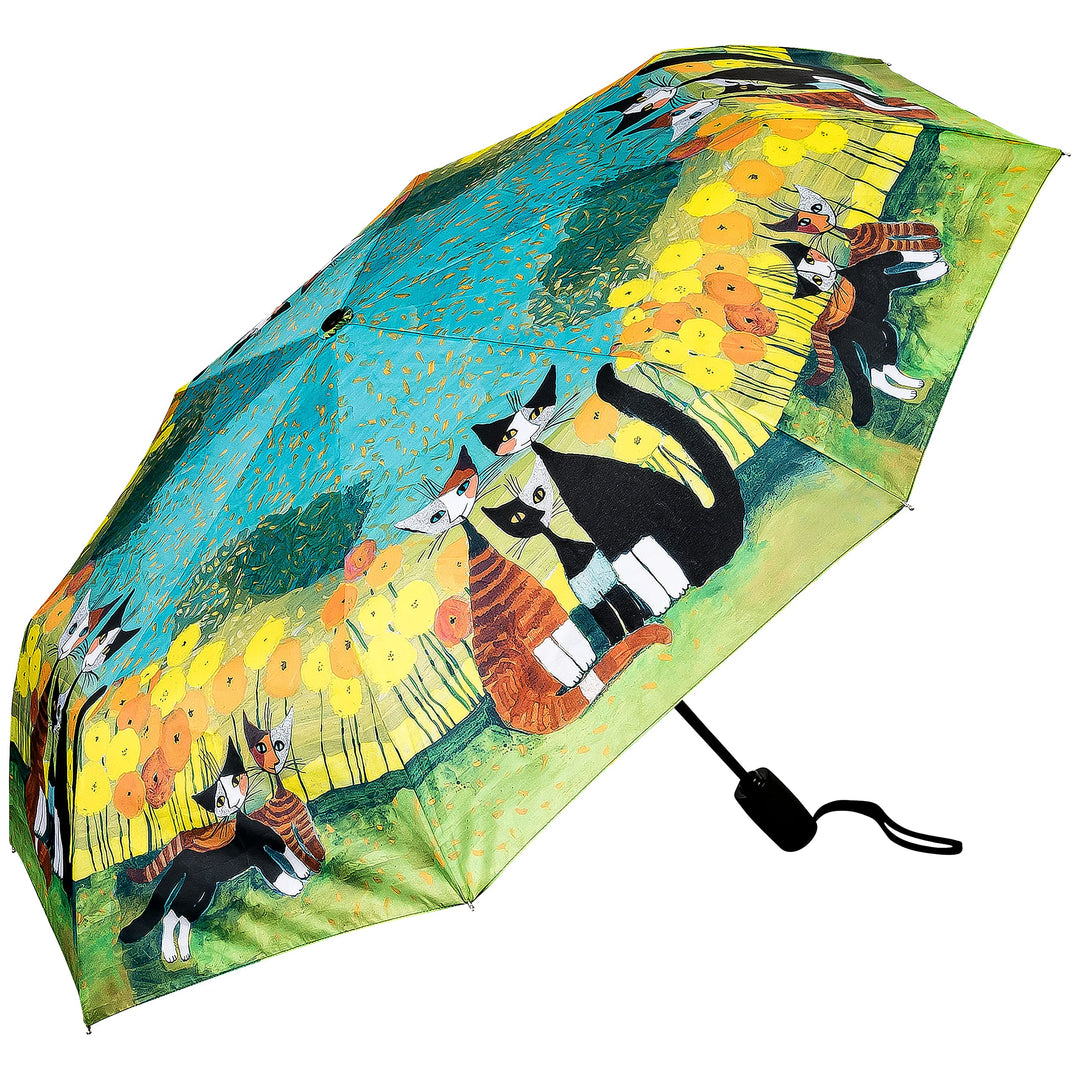 VON LILIENFELD Regenschirm Taschenschirm Rosina Wachtmeister: All Together Auf-Zu-Automatik Damen Ku
