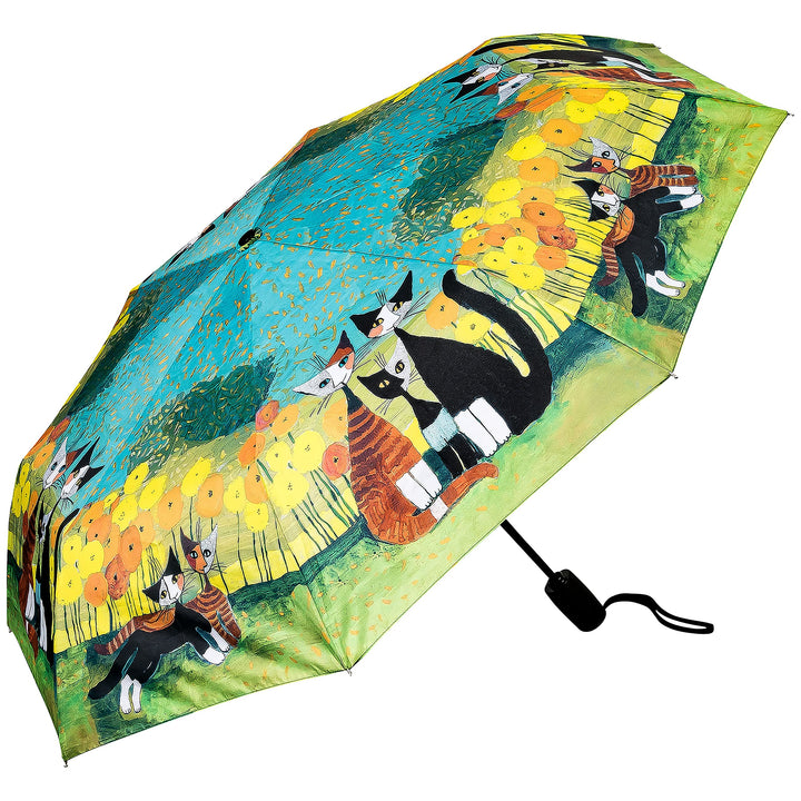 VON LILIENFELD Regenschirm Taschenschirm Rosina Wachtmeister: All Together Auf-Zu-Automatik Damen Ku