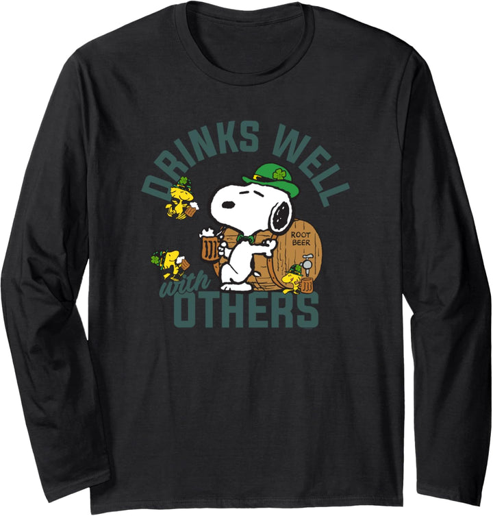 Peanuts St Patrick's Day Trinkt gut mit anderen Langarmshirt