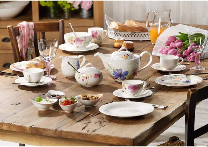 Villeroy & Boch Mariefleur Basic 4er Set Müslischalen French-BOL oval Porzellan