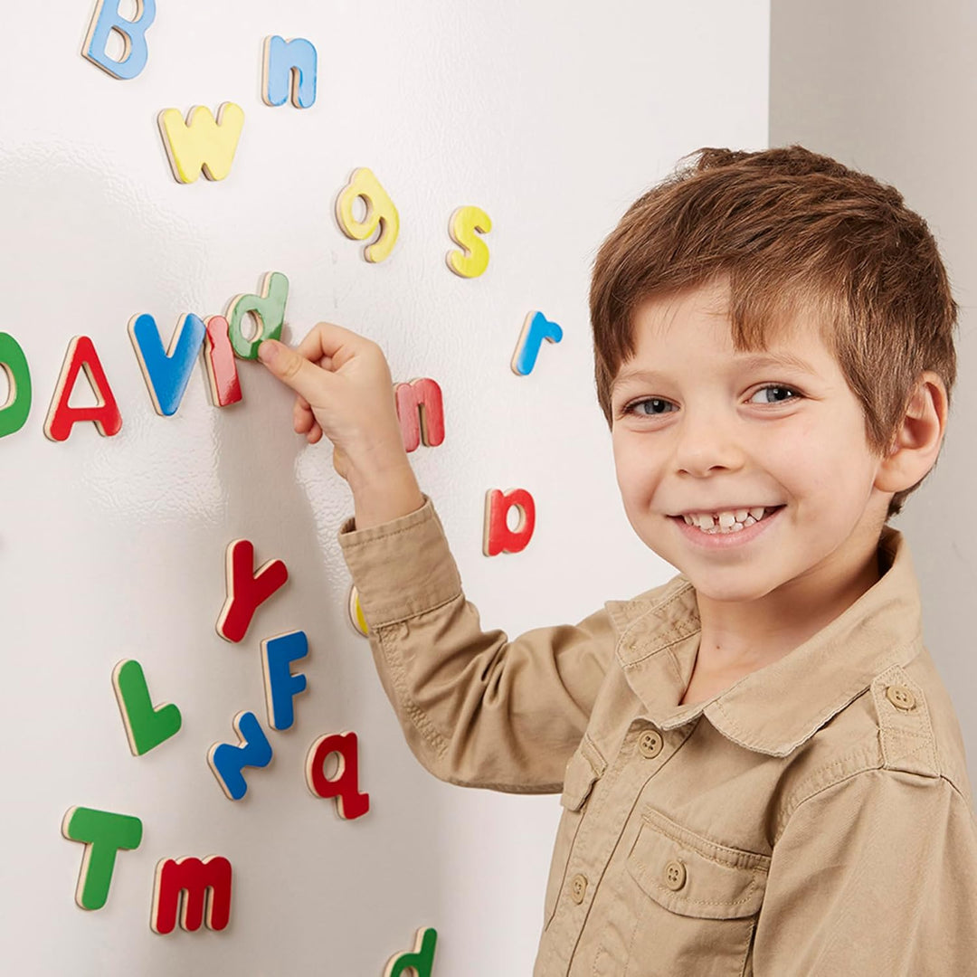 Melissa & Doug Buchstabenmagneten aus Holz Holzbuchstabenmagneten, Holzbuchstabenmagneten