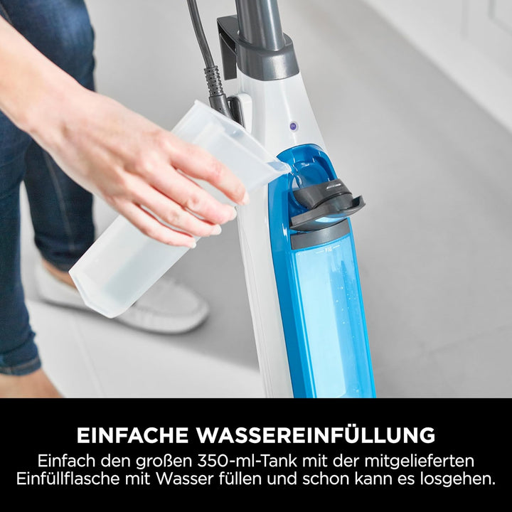 Shark Dampfreiniger Klik n´ Flip Smartronic Standard Dampfmopp [S6001EU] mit 2 doppelseitigen Dirt-G