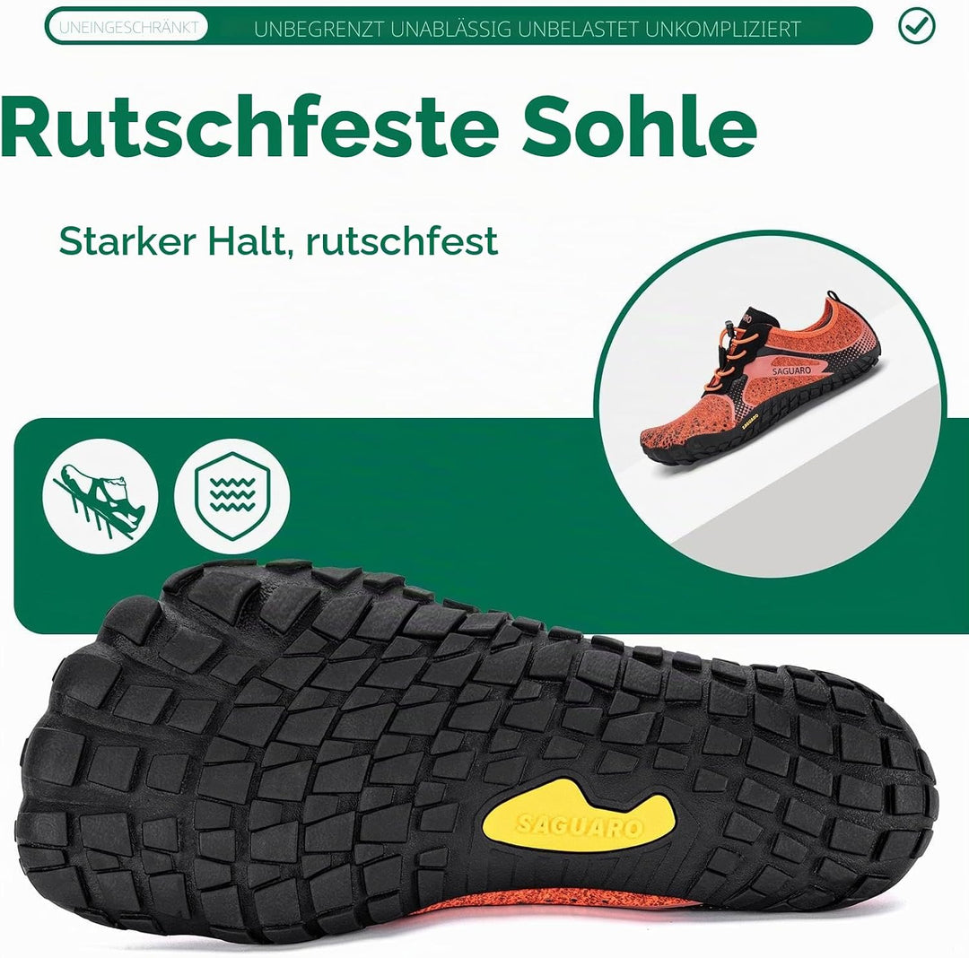 SAGUARO Herren Barfussschuhe Leicht Damen Traillaufschuhe rutschfeste Minimalistische Unisex Atmungs