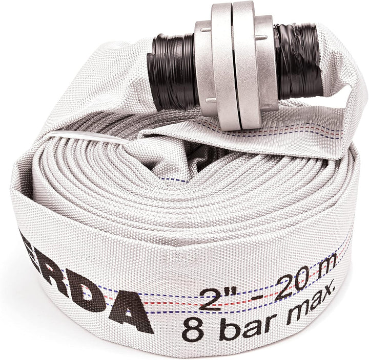 Schlauch 2" mit C Storz Flachschlauch Bauschlauch Feuerwehrschlauch 2'' 20m WZ20