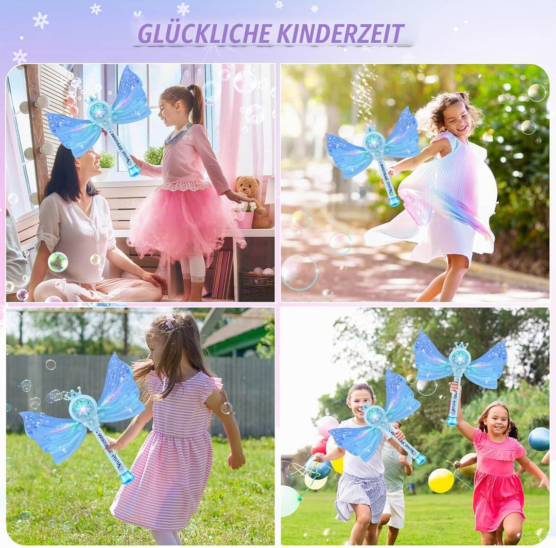 Spielzeug 3-8 Jahre Kinder: Seifenblasenmaschine Spielzeug für Mädchen Geschenke ab 3 4 5 6 7 8 Kind