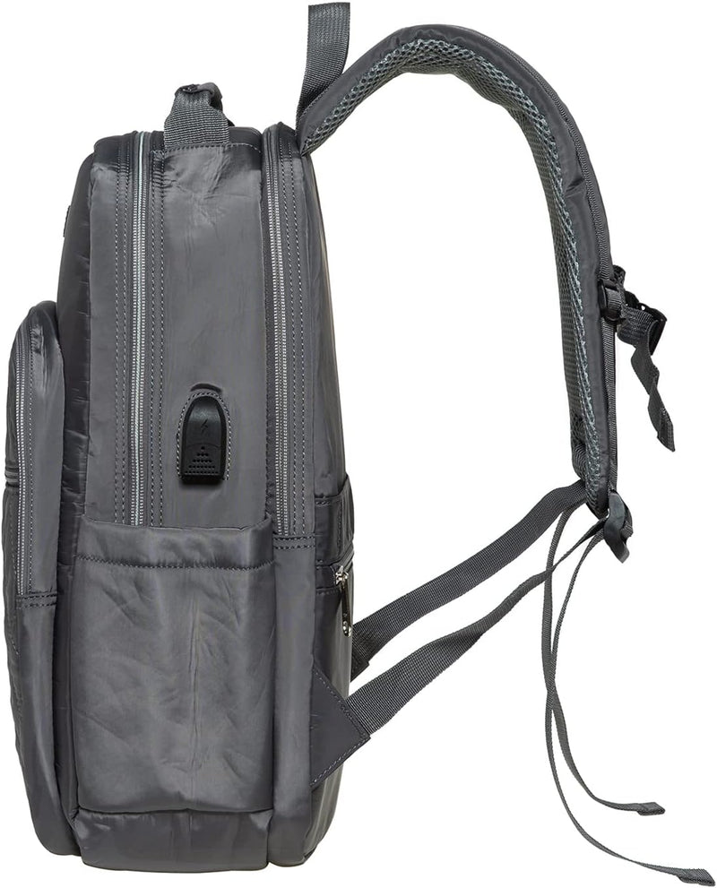 KAUKKO Handgepäck Rucksack mit LaptopFach 14 Zoll, Freizeit Rucksack, Wasserdichter Schultasche für