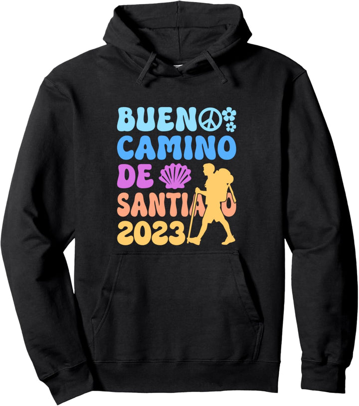 Camino de Santiago Jakobsweg 2023 Hippie Pullover Hoodie