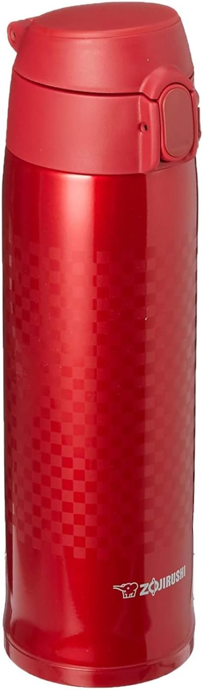Zojirushi Thermobecher aus Edelstahl, vakuumisoliert, 473 ml, Ichimatsu rot