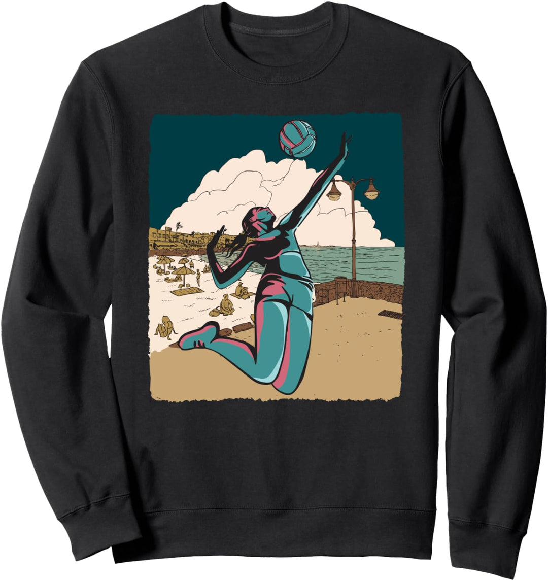Beach Volleyball Volleyballspieler Verein - Volleyballer Sweatshirt