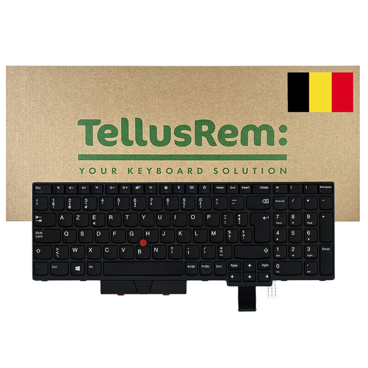 TellusRem ersatztastatur Belgier Nicht Hintergrundbeleuchtung für Lenovo Thinkpad T570 T580 P51s P52