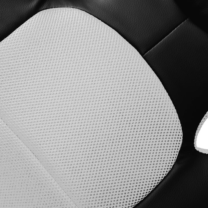 Panorama24 Gamer Stuhl Gaming Schreibtischstuhl Chefsessel Bürostuhl Ergonomisch, Weiss, 9 Farbvaria