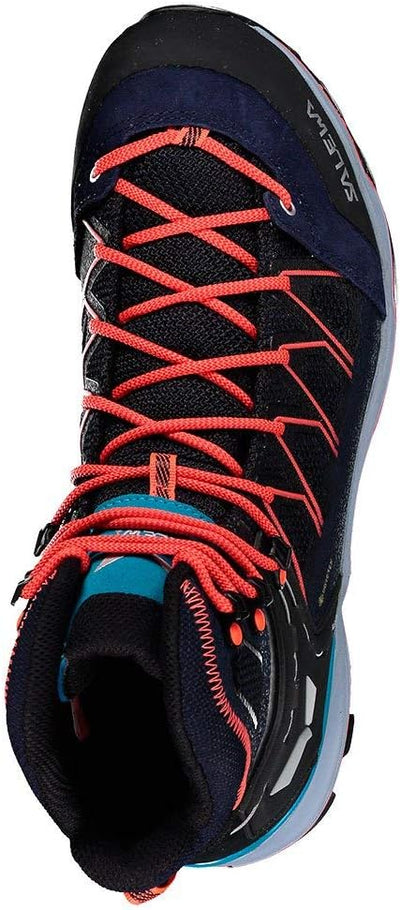 Salewa Damen Ws MTN Trainer Lite Mid GTX Trekking-& Wanderstiefel 40 EU Premium Navy Blue Fog, 40 EU