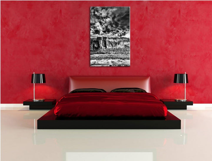Pixxprint Valley USA als Leinwandbild/Grösse: 100x70 cm/Wandbild/Kunstdruck/fertig bespannt, 100x70