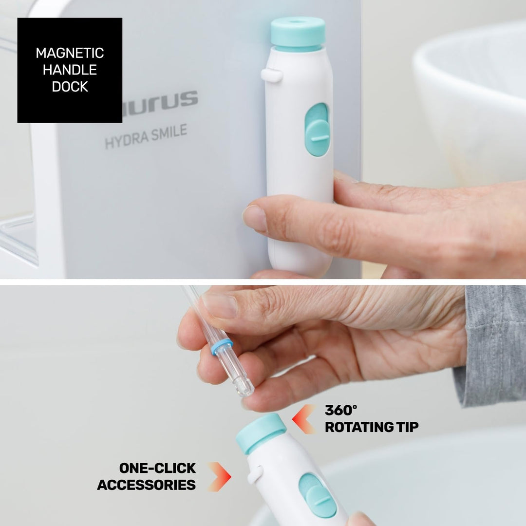 Taurus – Munddusche Hydra Smile 20W | 600ml Wassertank | 1200–1700 Impulse/Min | Touch-Bedienung | 3