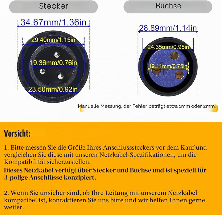 5m Power Cable Ac Plug Cable Power Connectors Buchse Wasserdicht, Led Outdoor Scheinwerfer ip65 Powe