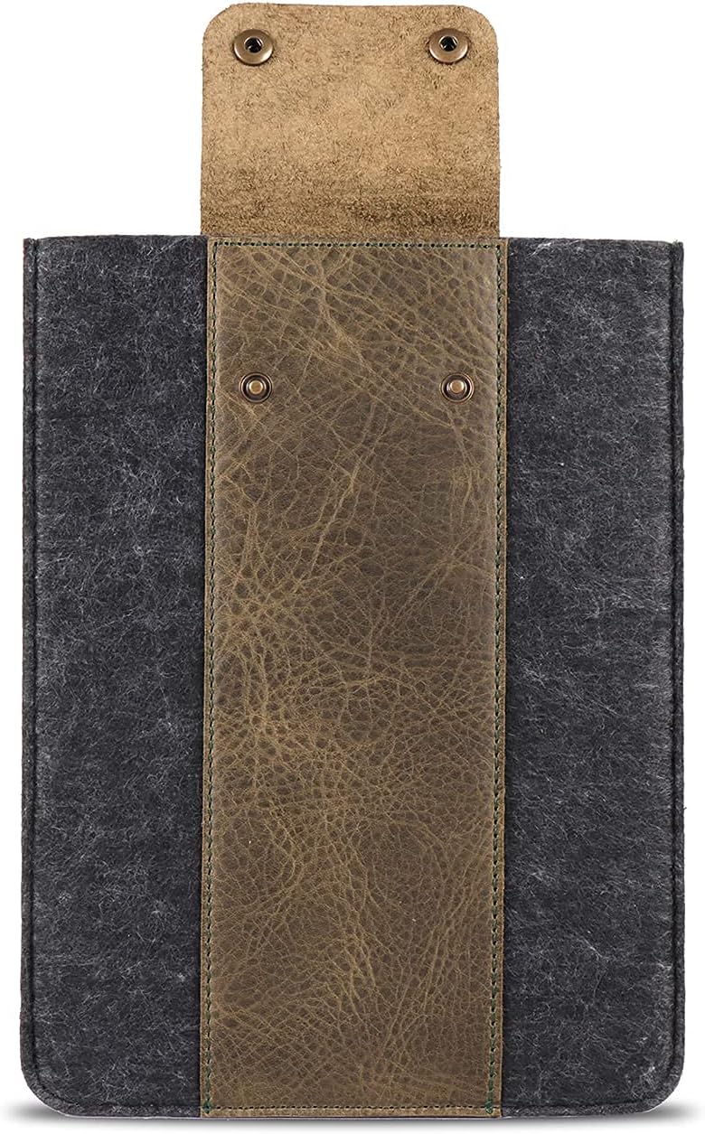 MegaGear Echtleder Tablet Hülle für iPad Pro 11 Zoll, Alle Generationen iPad Air & iPad (Grün, 11 In