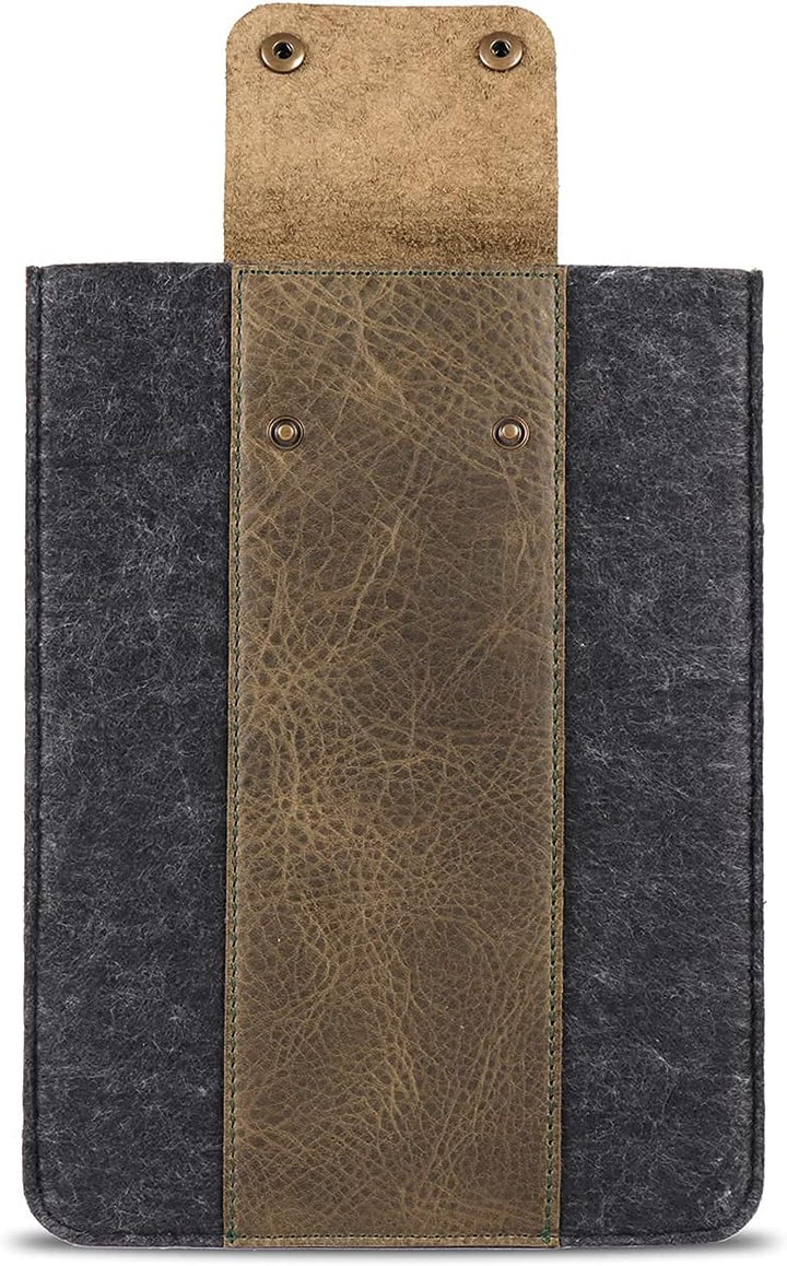 MegaGear Echtleder Tablet Hülle für iPad Pro 11 Zoll, Alle Generationen iPad Air & iPad (Grün, 11 In