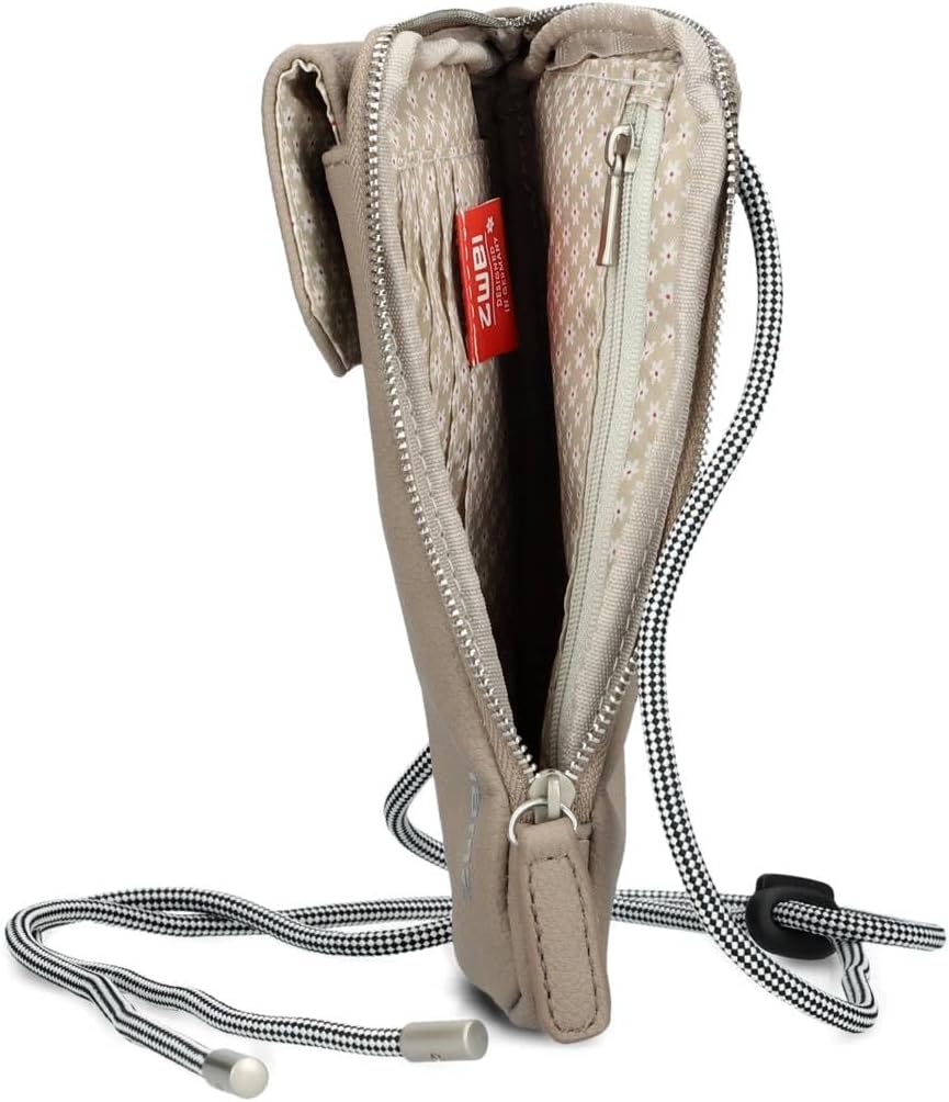 Zwei Handytasche zum Umhängen Mademoiselle.M MP30 Smartphone-Etui &amp; Geldbörse 2-in-1, umlaufender Re