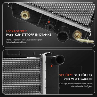 Frankberg Kühler Wasserkühler Motorkühler Automatikgetriebe Kompatibel mit Cherokee XJ 4.0L Benzin 1