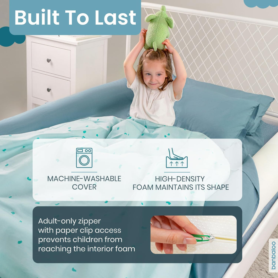 BANBALOO – 2er Pack - Bettkantenschutz, Schutzkissen für Kinderbett, Trennkissen, Randkissen, Babyki
