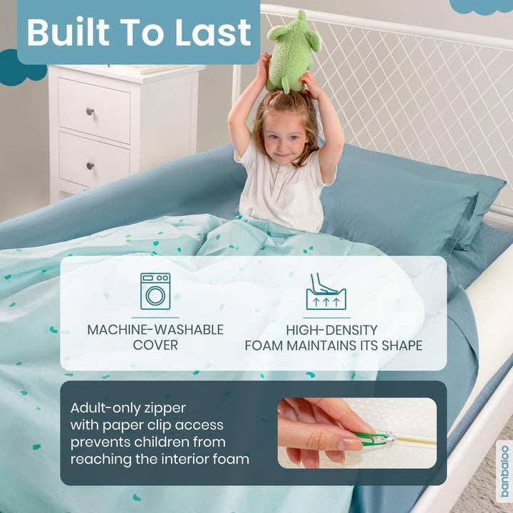 BANBALOO – 2er Pack - Bettkantenschutz, Schutzkissen für Kinderbett, Trennkissen, Randkissen, Babyki